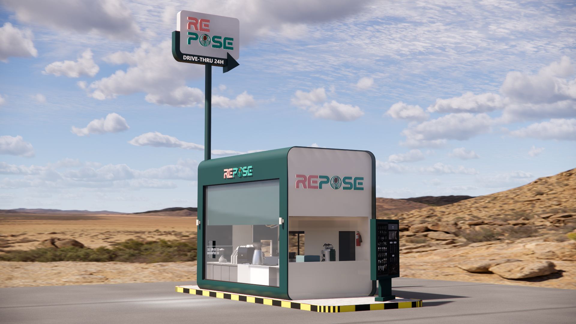 Repose Cafe KIOSK Rebranding Image Header